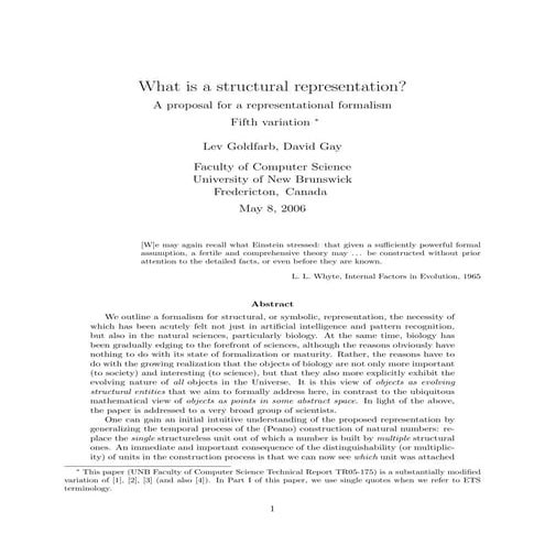 What Is A Structural Representation | PDF
