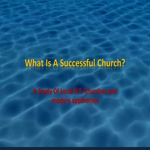 What is a successful church complete series