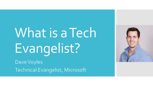 What is a Tech Evangelist?