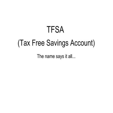 What Is a TFSA?