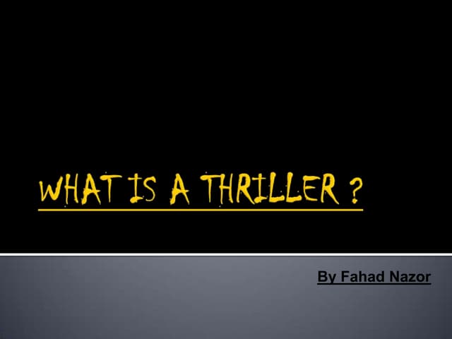 An Introduction To Horror Films