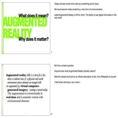 What is Augmented Reality?