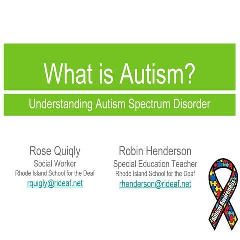 What is autism? 