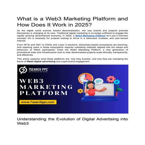 What is a Web3 Marketing Platform and How Does It Work in 2025?