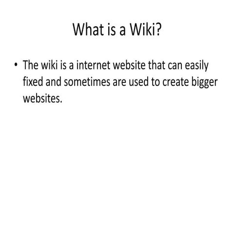 What Is A Wiki