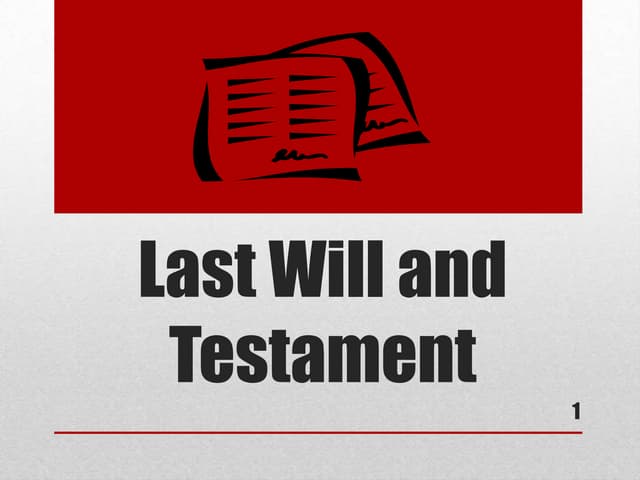 What is a will