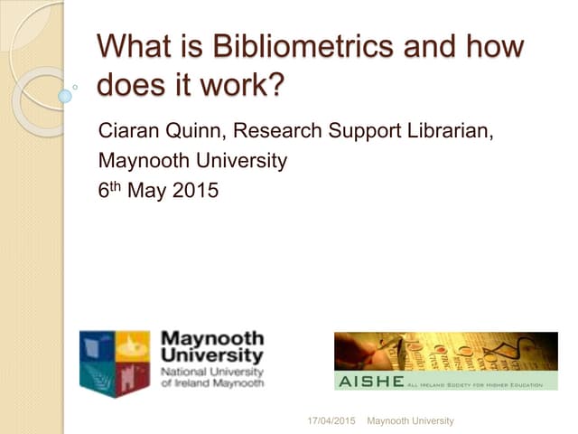 What is bibliometrics and how does it work?
