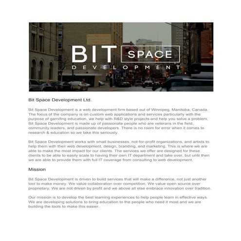 Bit Space Development & PanoPla