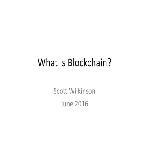 What is blockchain   public