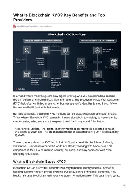 What Is Blockchain KYC Key Benefits and Top Providers.pdf