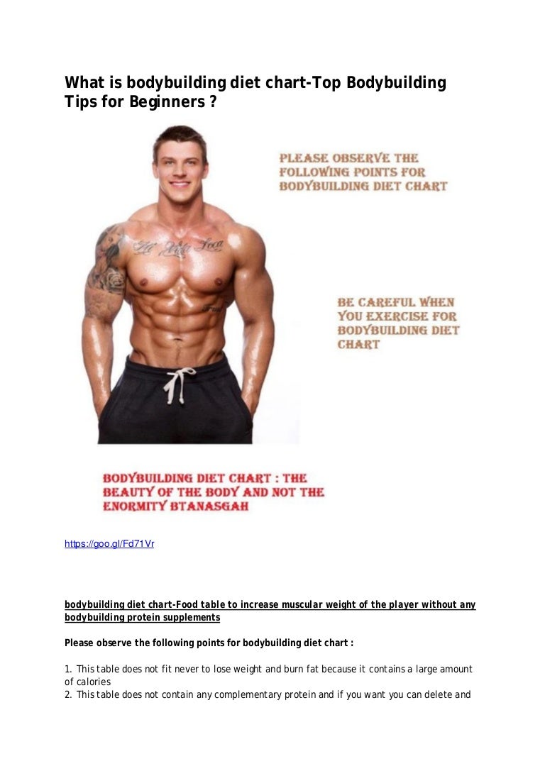 What is bodybuilding diet chart-Top Bodybuilding Tips for Beginners