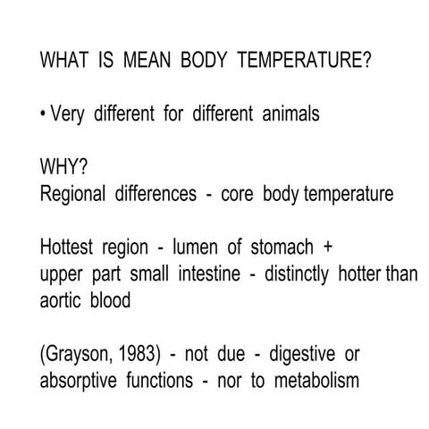 What is body temperature
