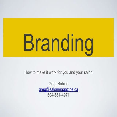 Branding for Salons