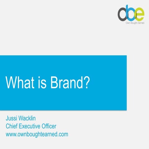 What is Brand?