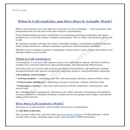 What Is Call Analytics and How Does It Actually Work.pdf