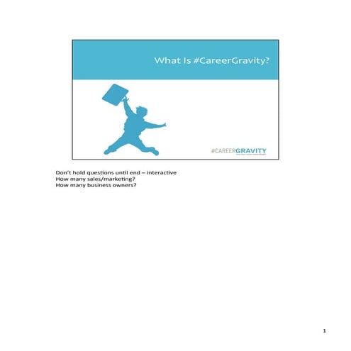 What is #CareerGravity