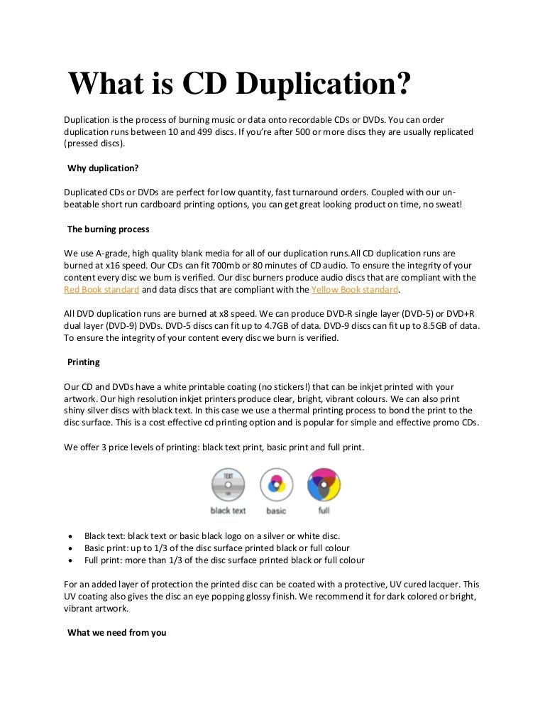 What is CD Duplication?