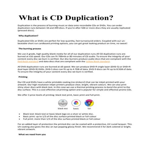What is CD Duplication?