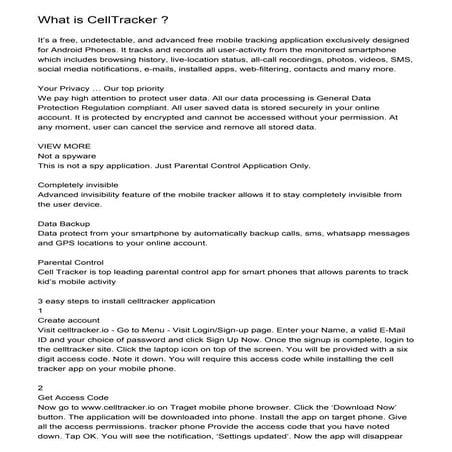 What is CellTracker ?