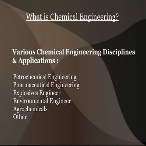 What Is Chemical Engineering