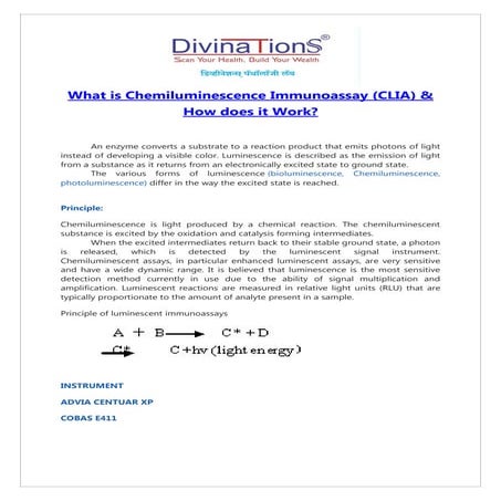 What is Chemiluminescence Immunoassay