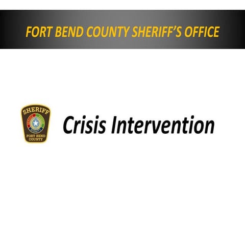 What is a Crisis Intervention Team?