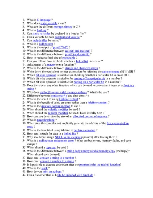 What is c language