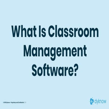 What is Classroom Management Software?