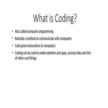 What is Coding what are its benefits.pptx
