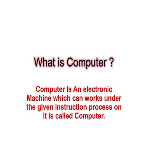 What is computer