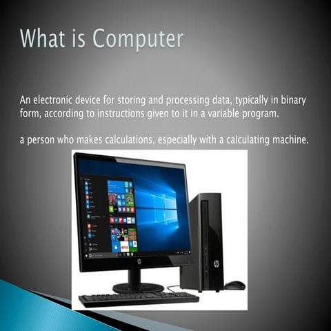 What is computer | PPT