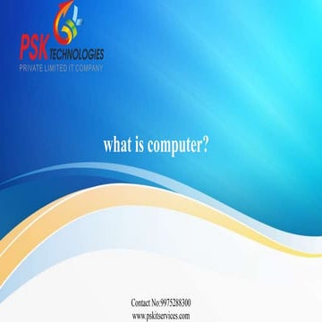 what is computer? | PPT