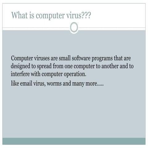 ppt on antivirus and computer virus