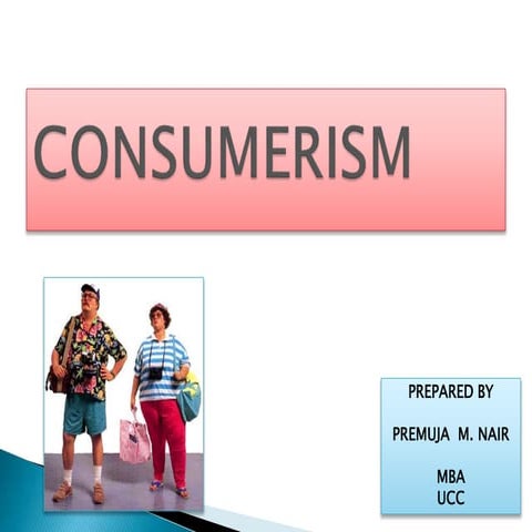 What is consumerism
