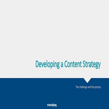 Content Strategy: Part one - Developing a Content Marketing Plan