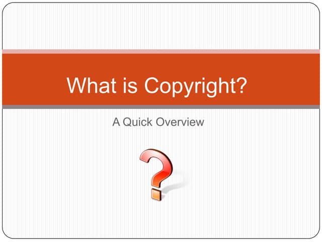 What is copyright