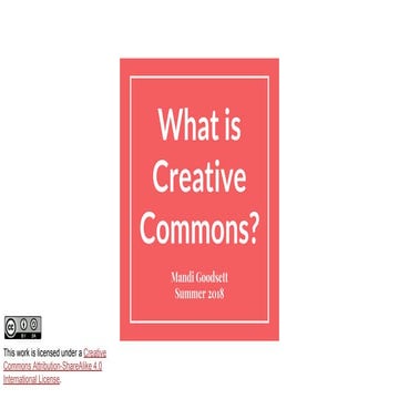 What is the Creative Commons?