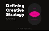 Defining Creative Strategy - Balind Sieber