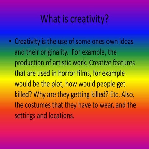What is creativity
