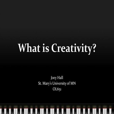 What is creativity jh | PPTX