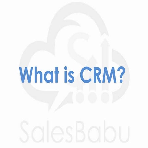What is CRM ( Customer Relationship Management ) 