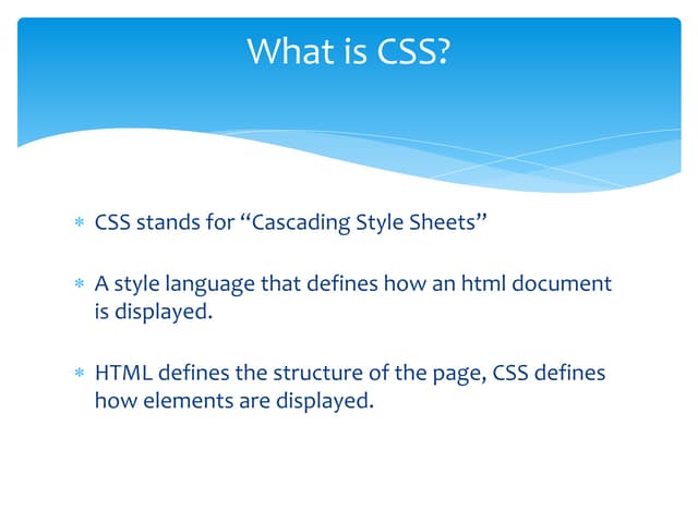 What is css