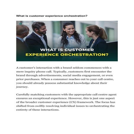 What is customer experience orchestration.pdf