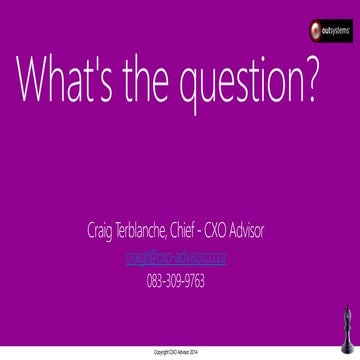 What is ? Modern business questions 2014