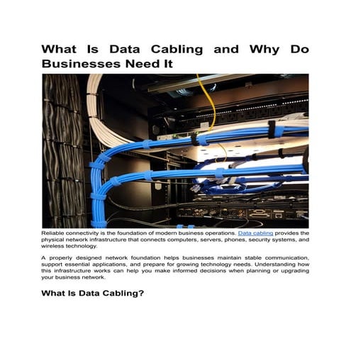 Network Cables Installation | PPTX