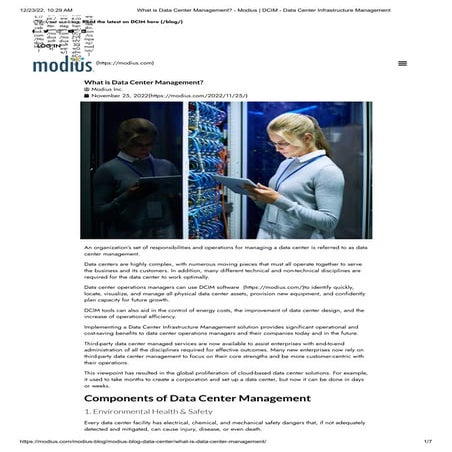What is Data Center Management_ - Modius _ DCIM - Data Center Infrastructure ...