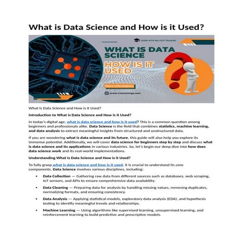 What is Data Science and How is it Used.docx