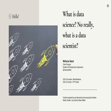 What is data science? No really, what is a data scientist?
