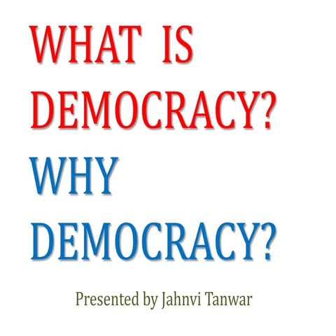 What  is democracy