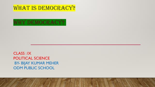 Democracy | PPTX